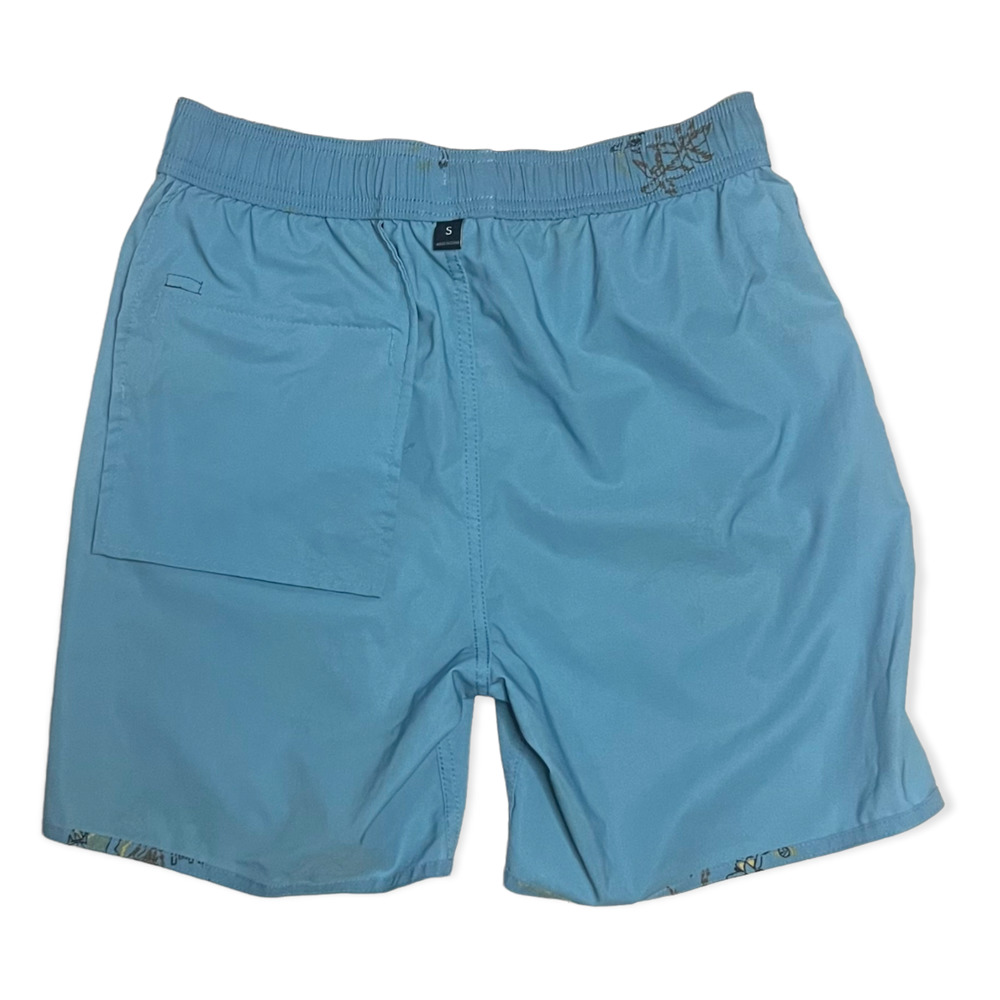 Brixton Mfg Co Men's Tropical Blue & Yellow Swim Trunks Board Shorts Size S - Picture 6 of 11